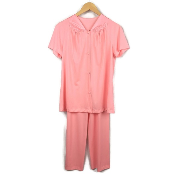 Vanity Fair Intimates Sleepwear Vintage Vanity Fair Pajama Set Womens 34 Nylon Poshmark